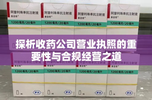 肇庆探析收药公司营业执照的重要性与合规经营之道